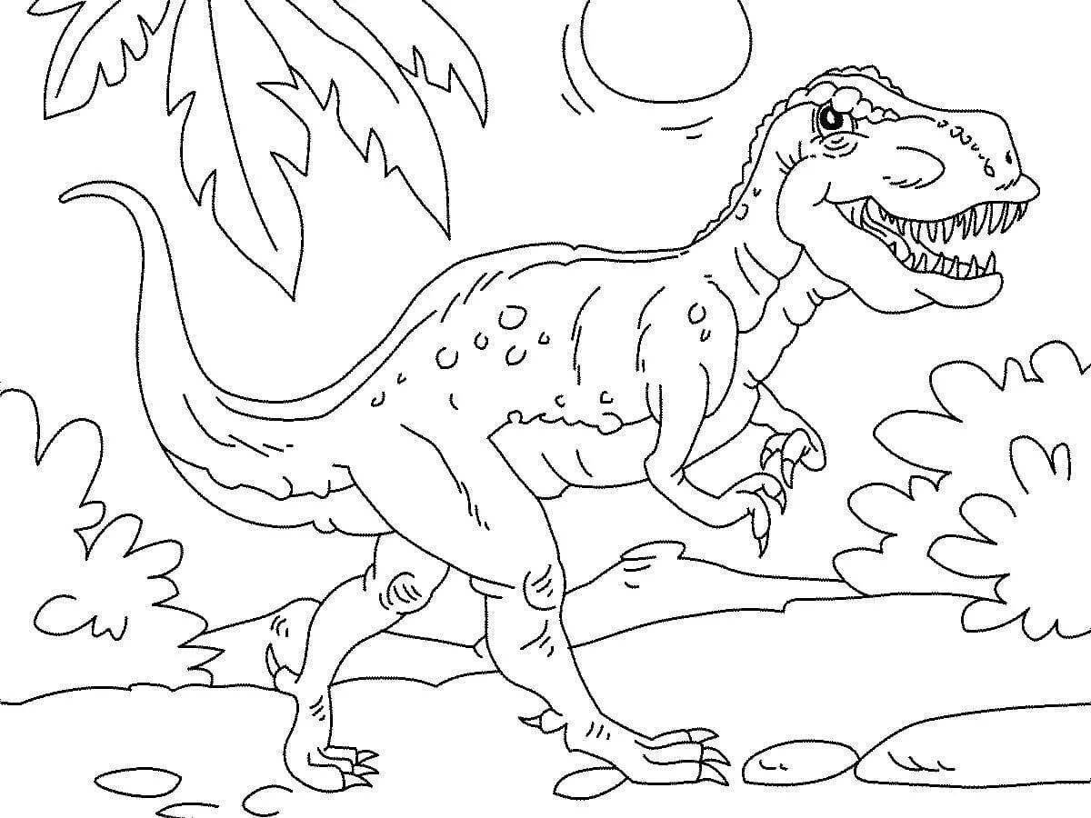 Раскраски динозавры а4