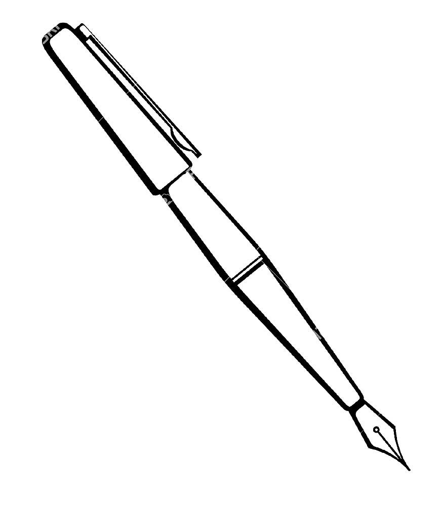 Трафарет карандаш и ручка