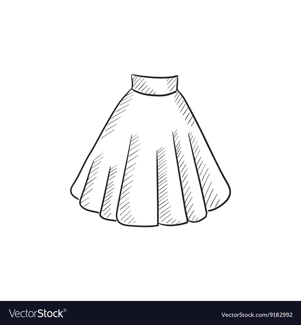 Конические юбки набросок