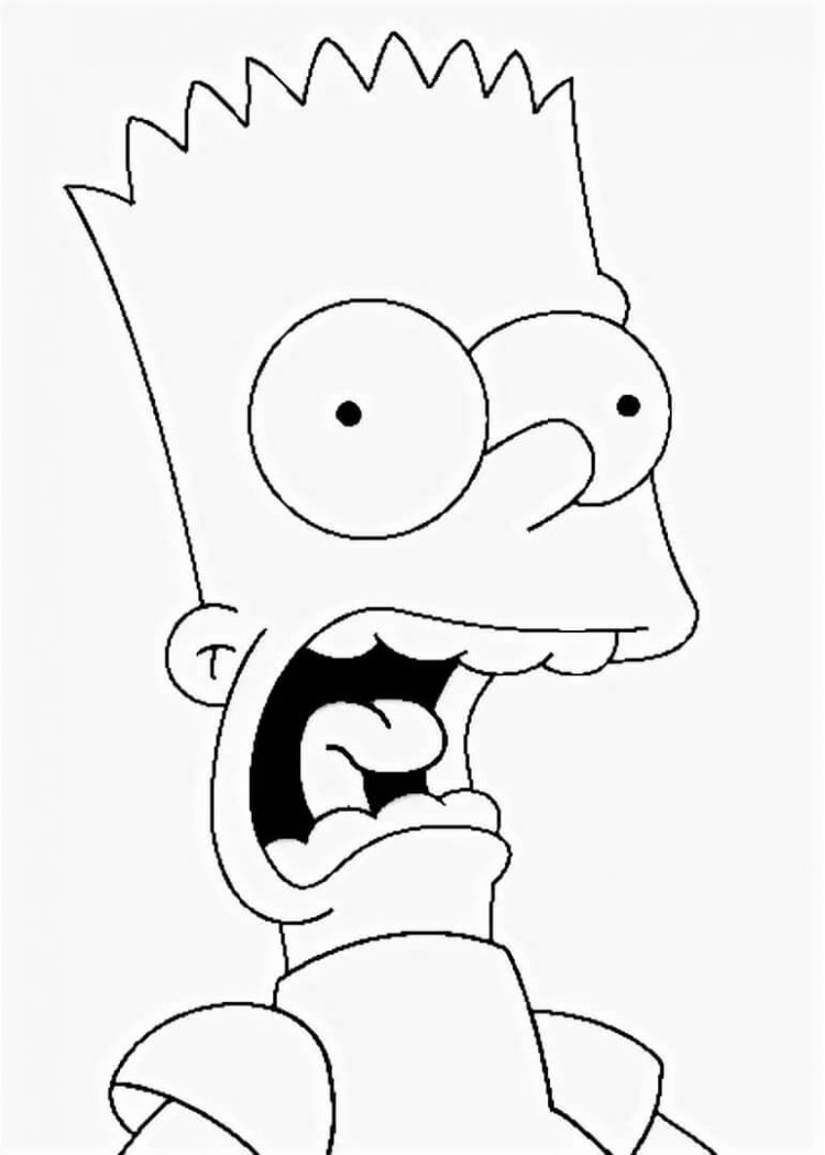 Барт симпсон порисовать