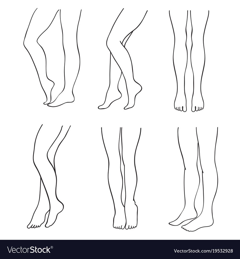 Женские ноги эскиз