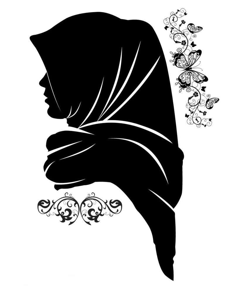 Девочка мусульманка рисунок