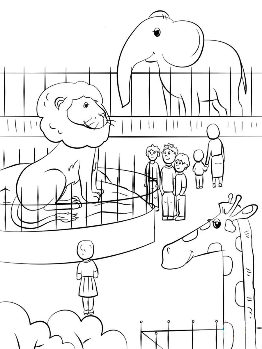 Рисование зоопарк