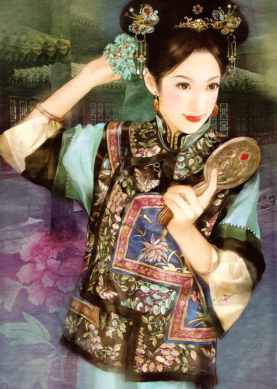 Китайская женщина в кимоно