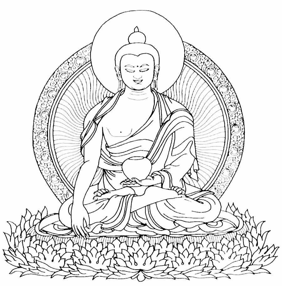 Будда нарисовать легко