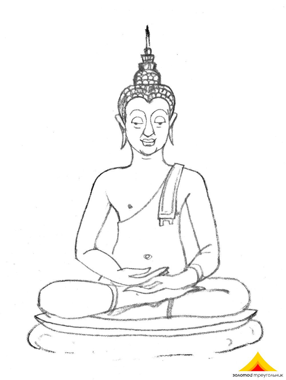 Буддист трафарет