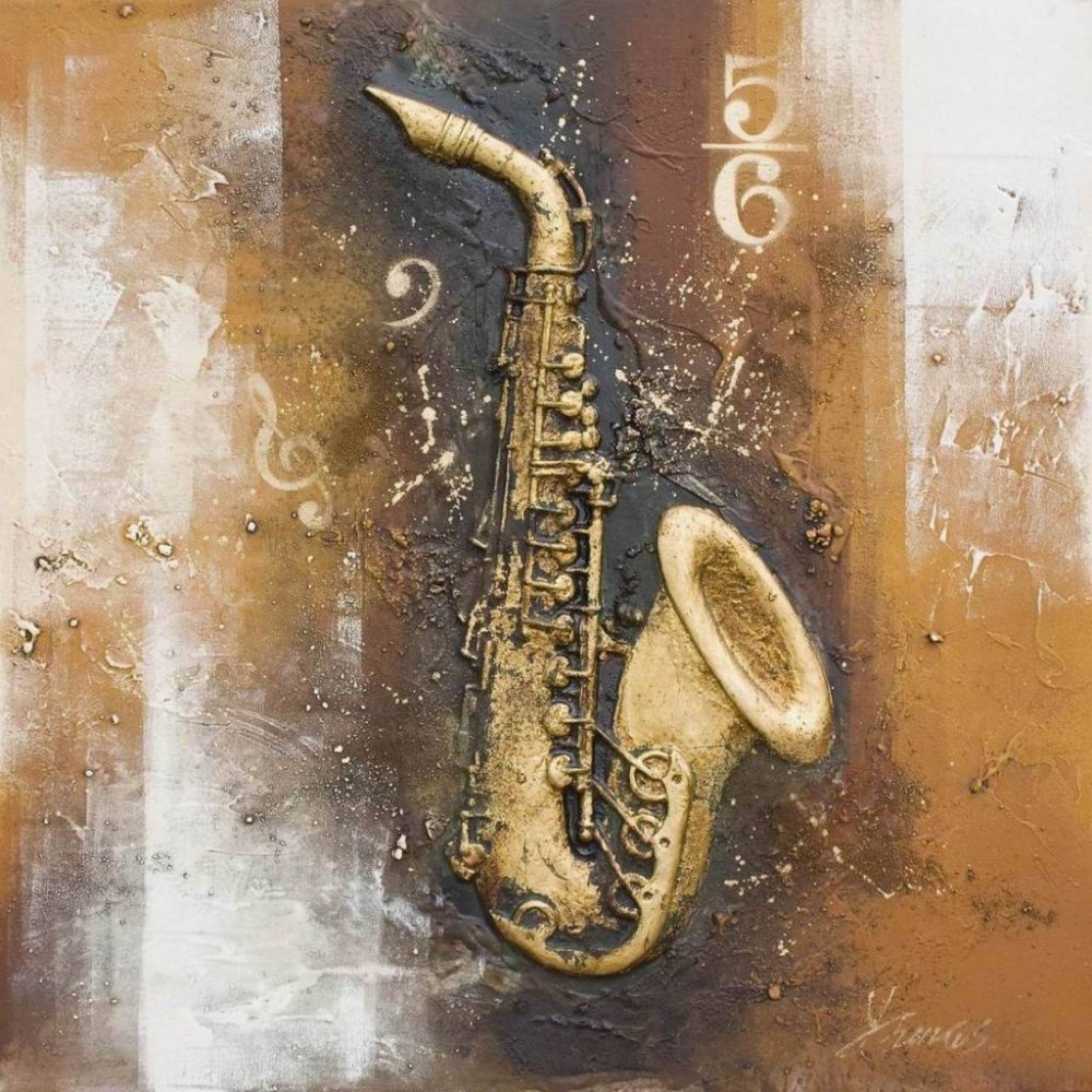 Картина Пикассо саксофонист