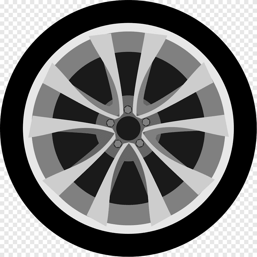 Нарисованное автомобильное колесо