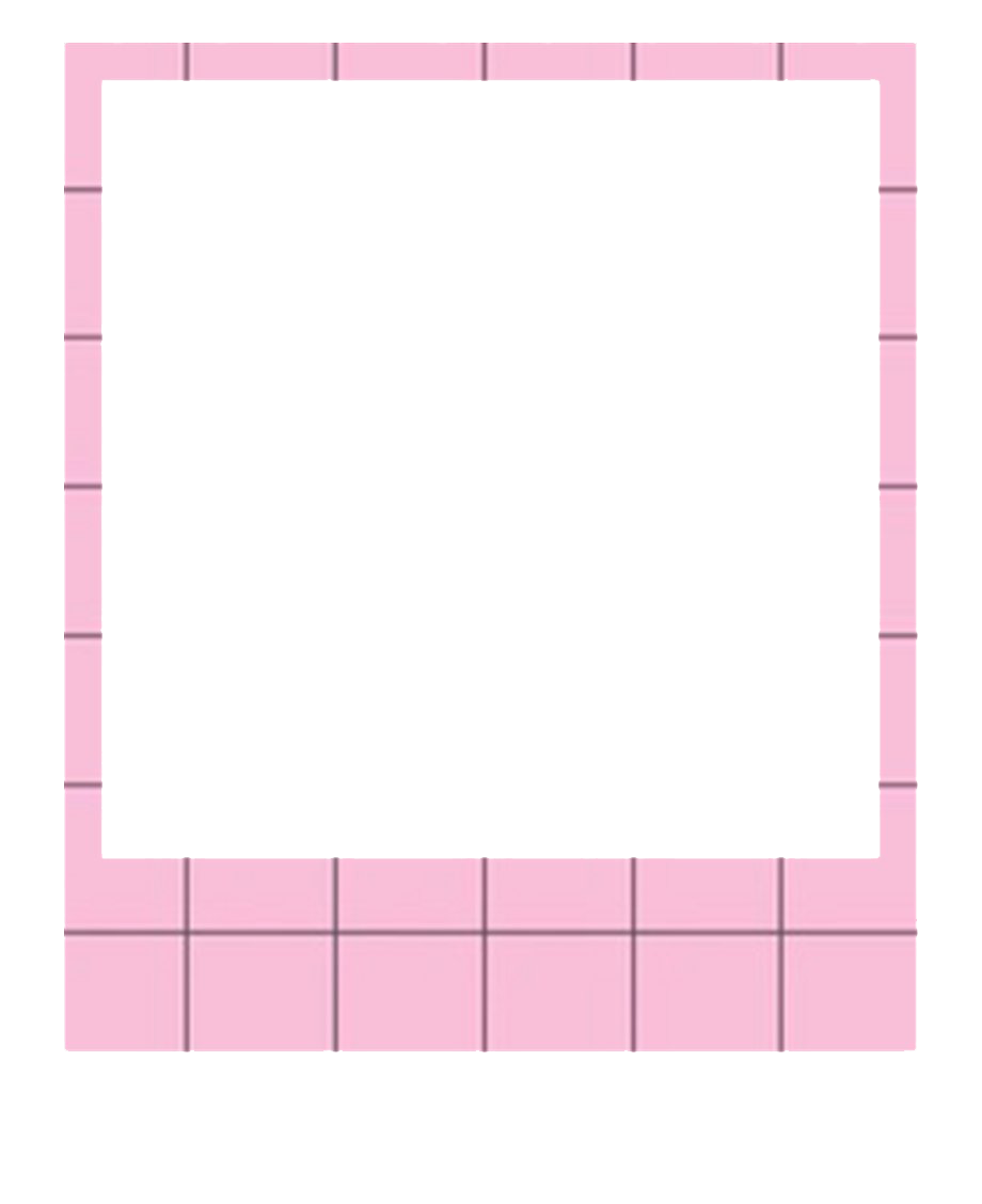 Розовая рамка полароид