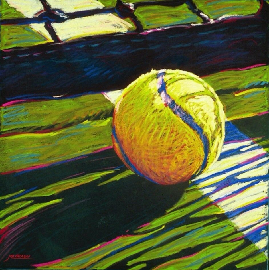 Картина акрилом теннисный корт