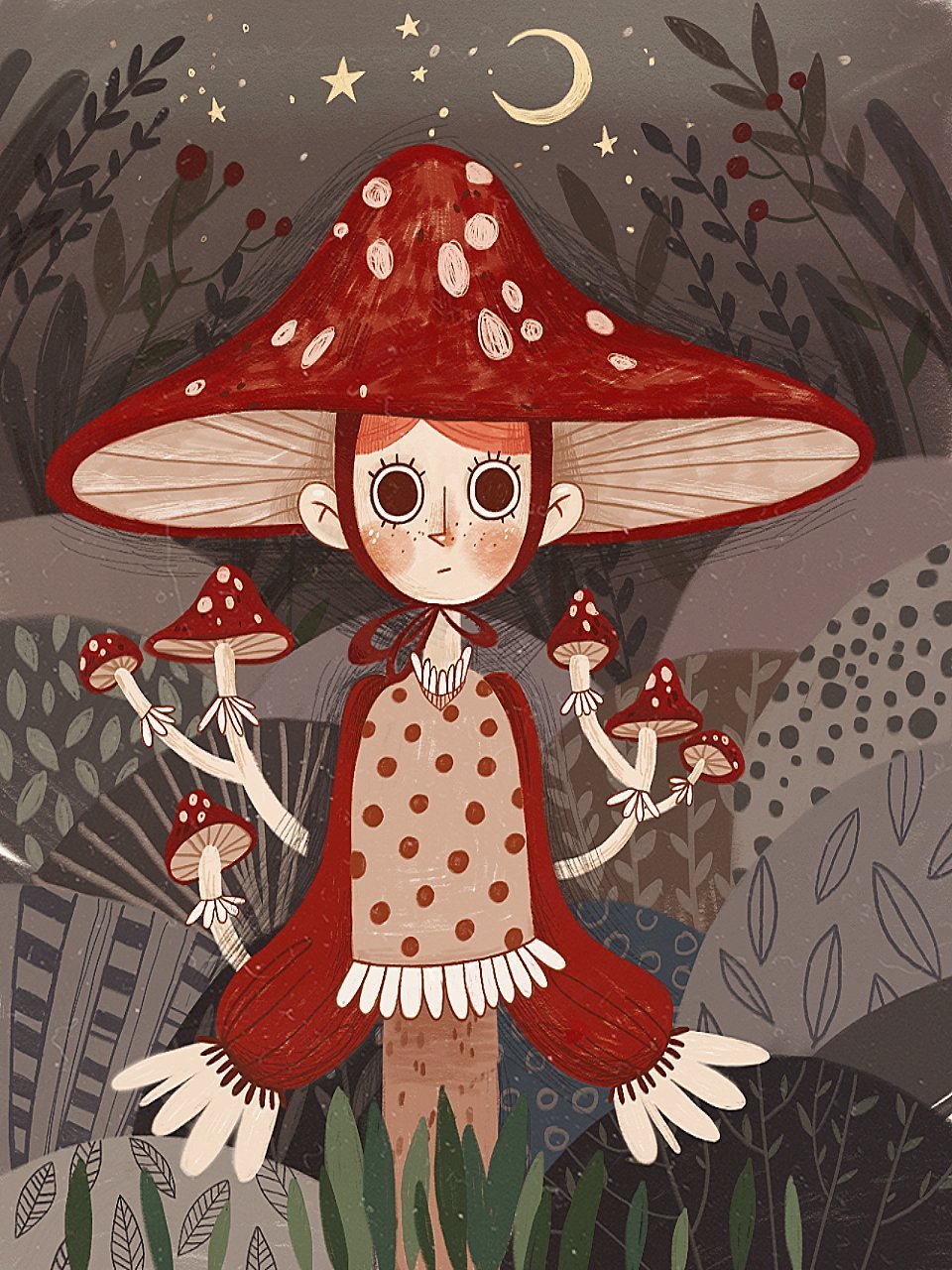 Рисунки грибов