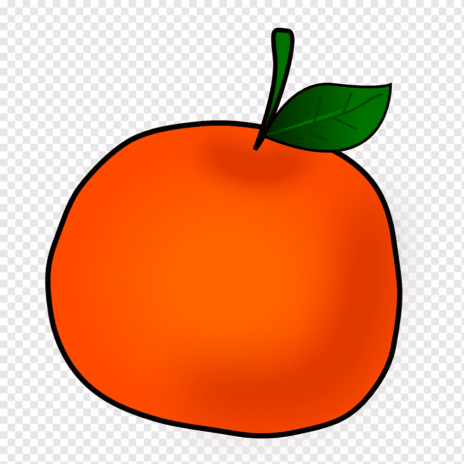 Нарисовать мандарин