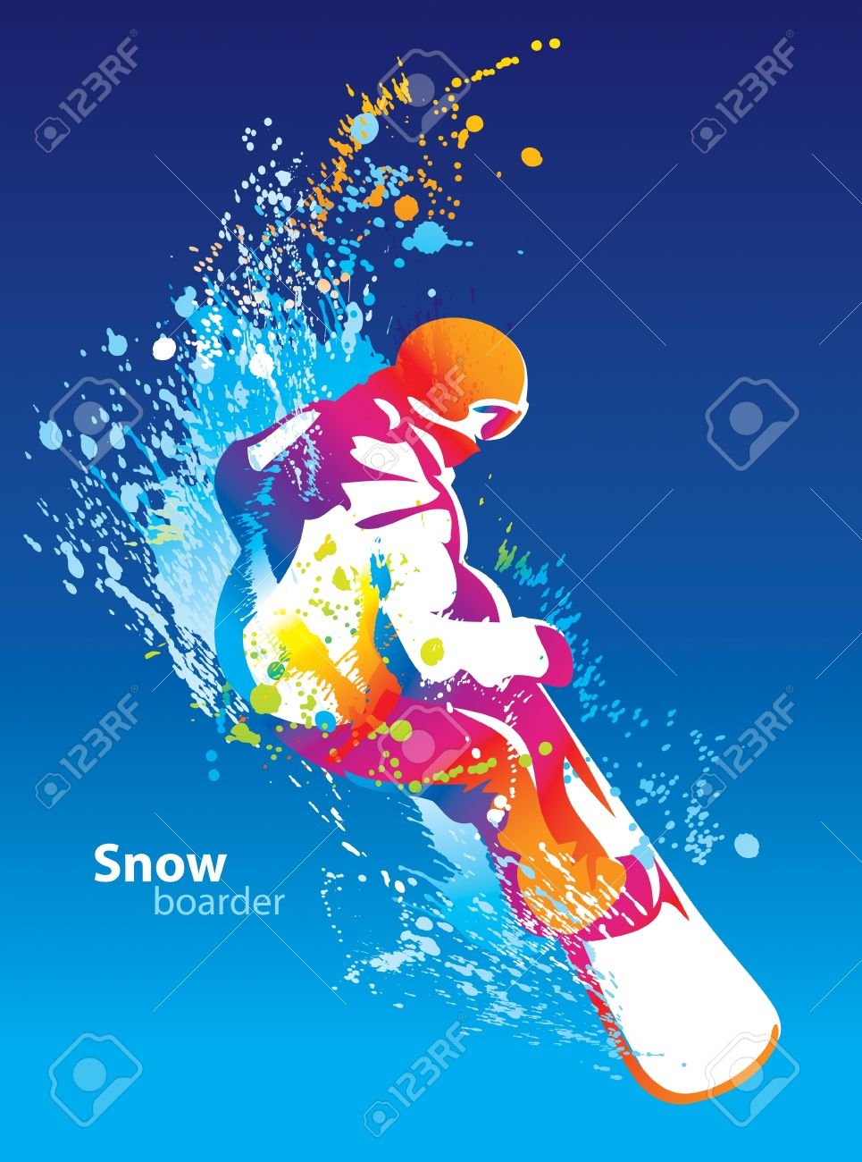 Сноубординг эскиз