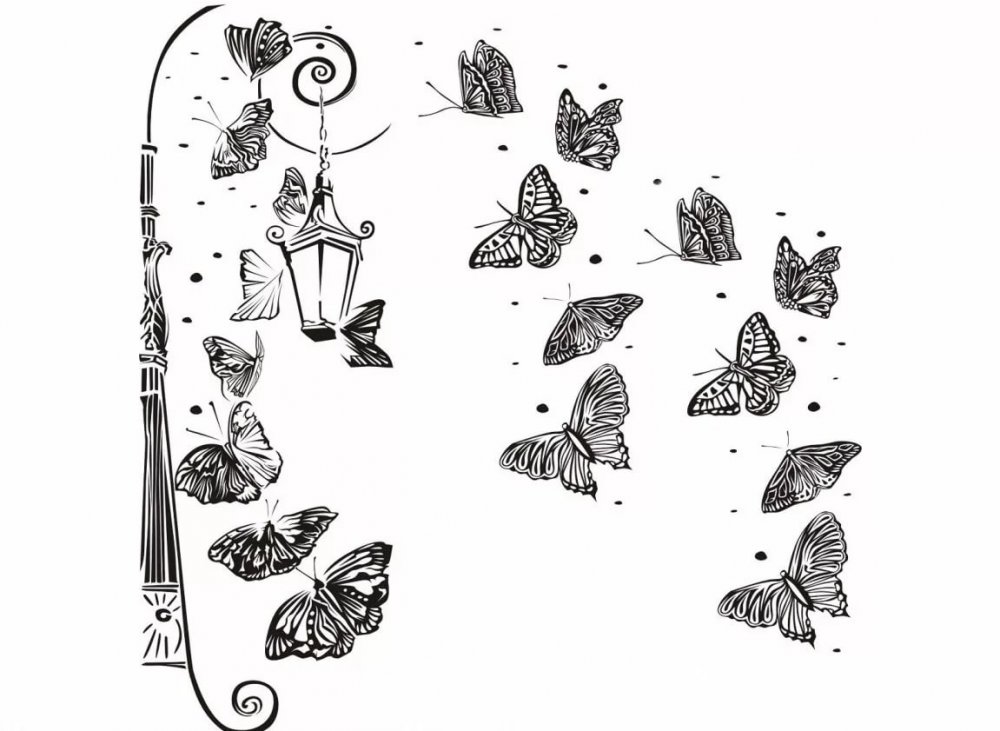 Рисование руками бабочка