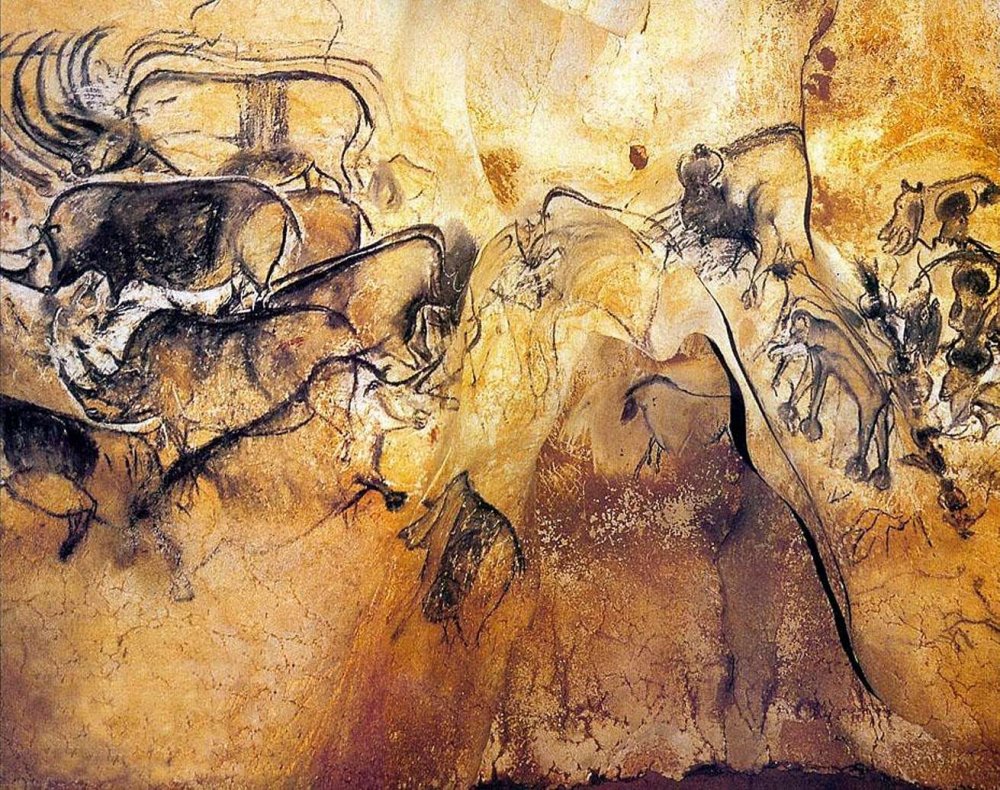 Отпечатки рук в пещере Гаргас