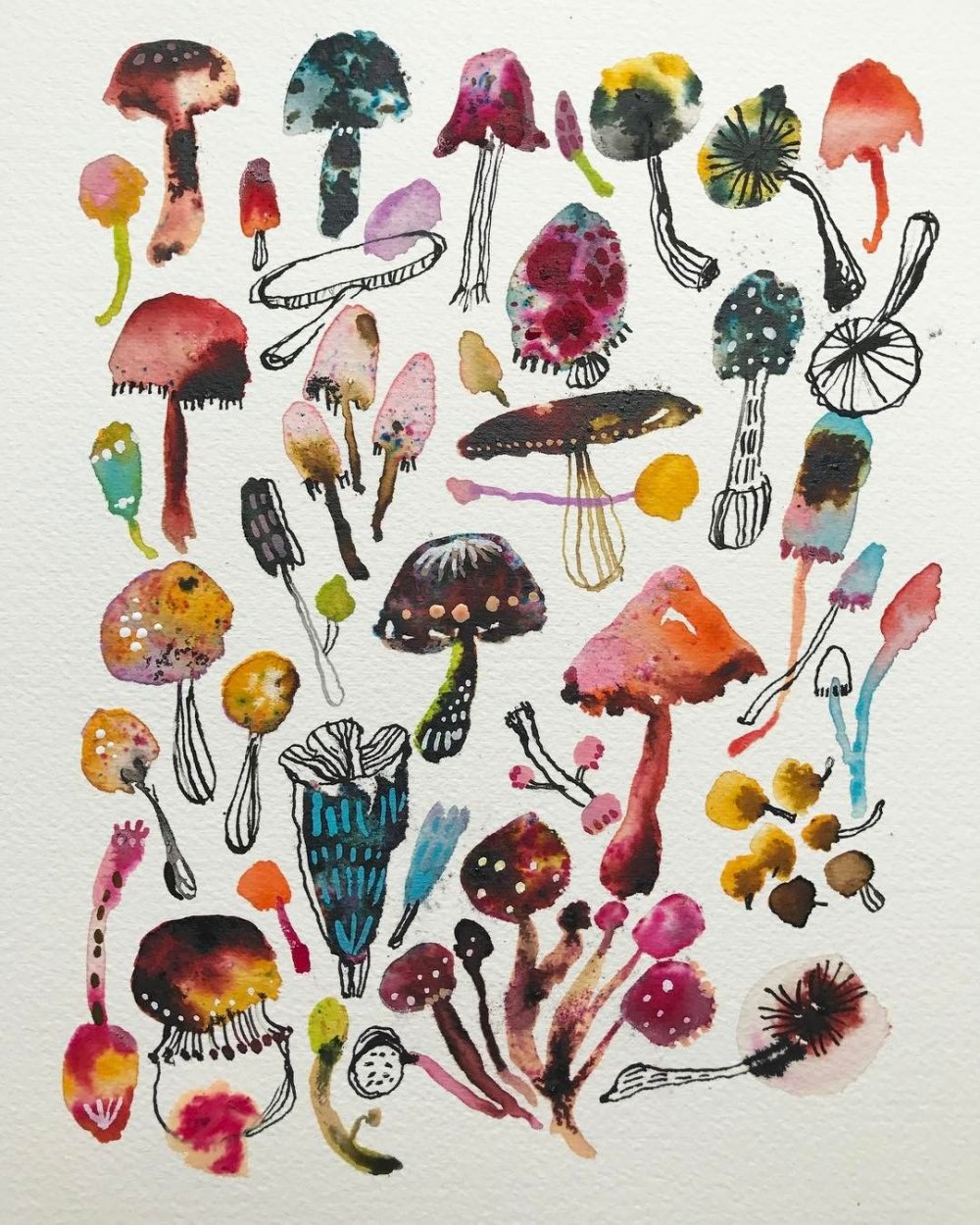 Эстетика рисования грибы