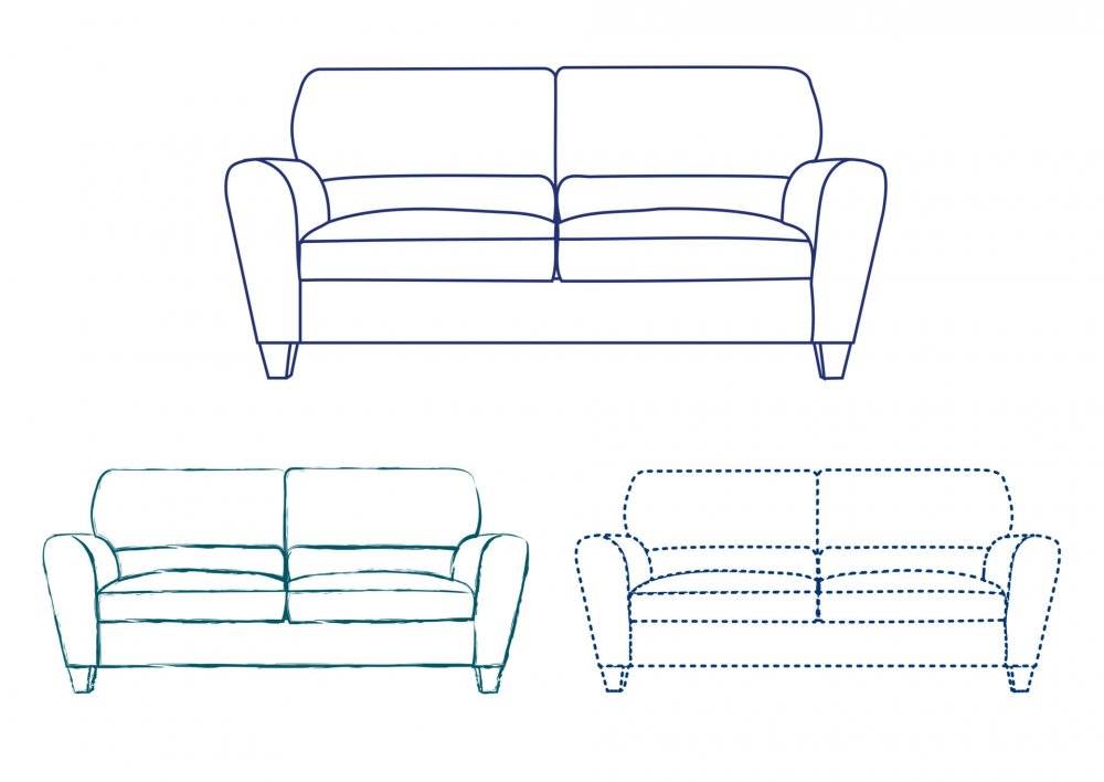 Графическое изображение дивана