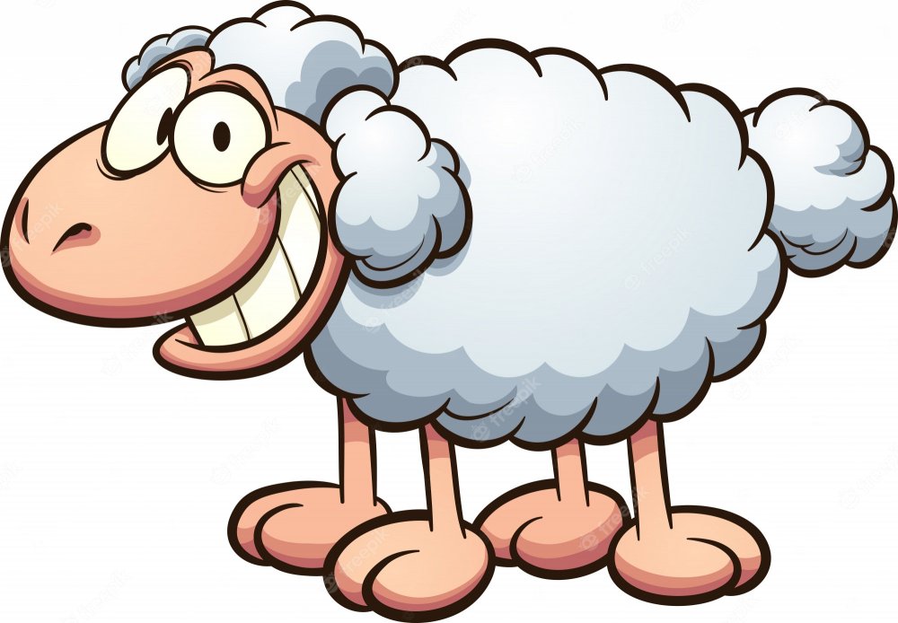 Рисунок шерсти овечки детский