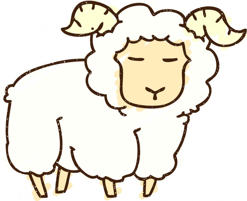 Две Веселые овечки иллюстрации