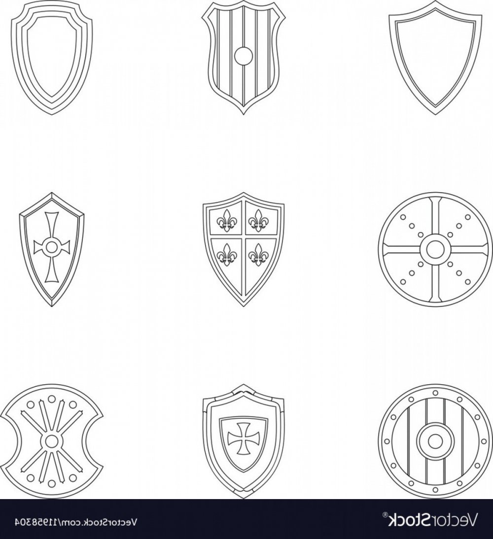 Формы щитов для гербов