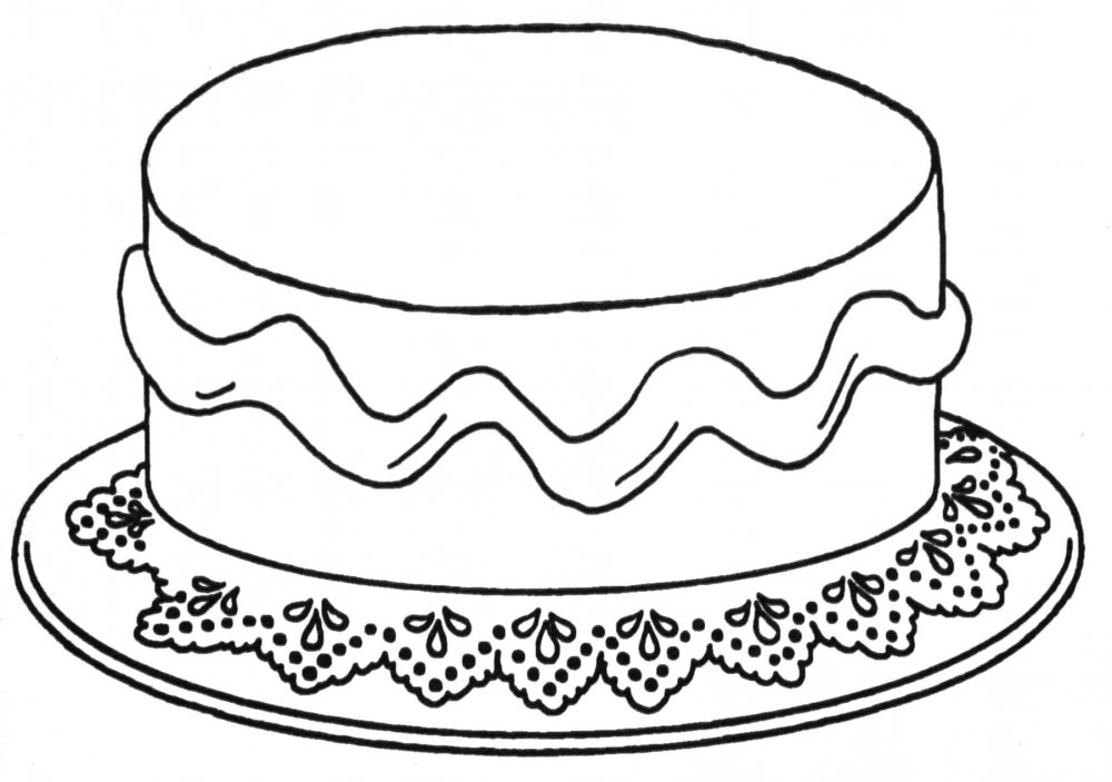Торт рисунок