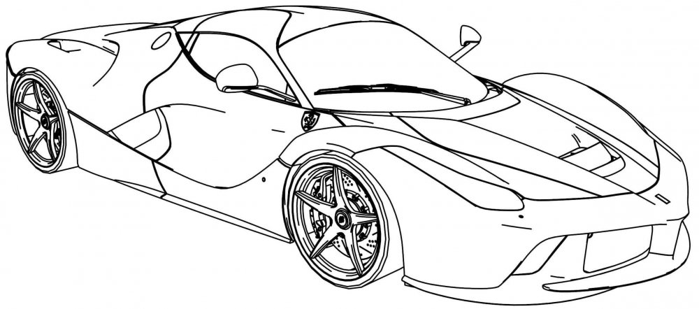 Ferrari f40 раскраска