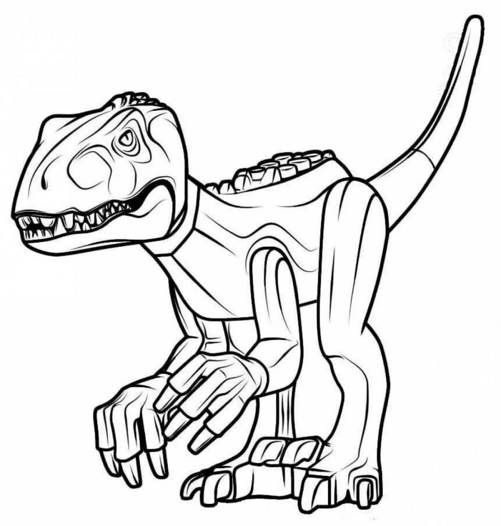 Раскраска динозавры мир Юрского периода 2