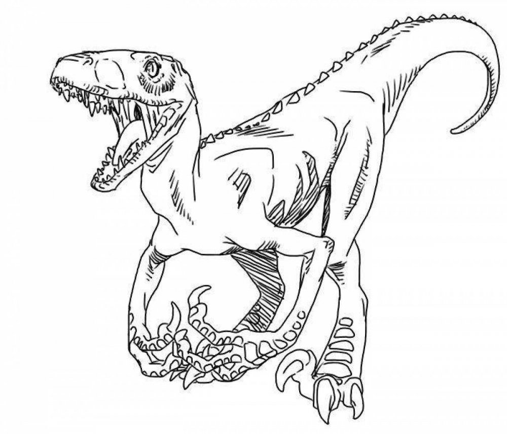 Динозавр Горгозавр раскраска