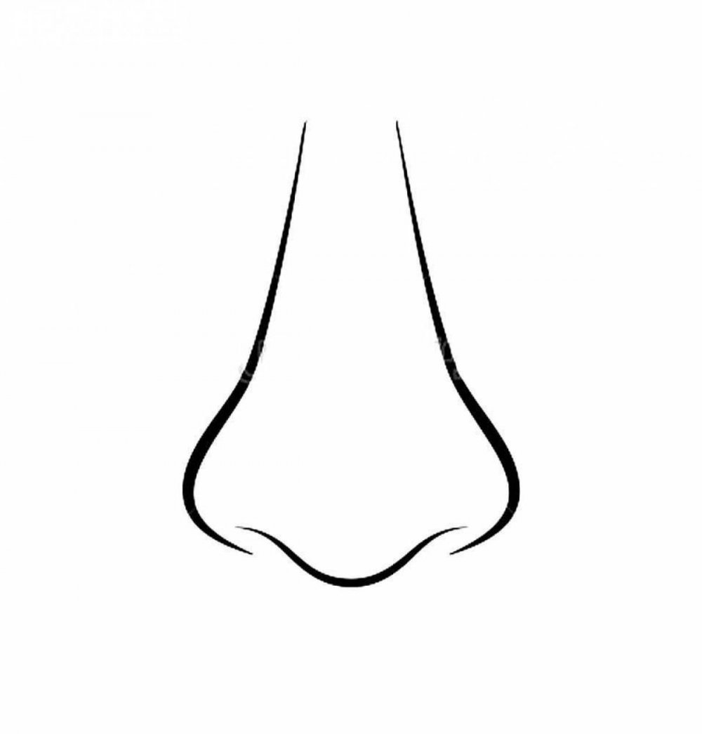 Нос человека рисунок для детей