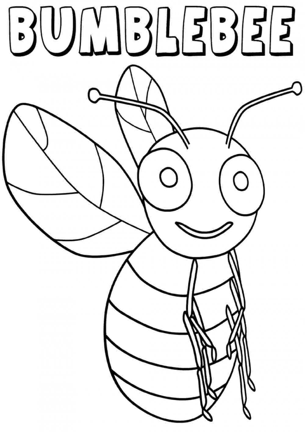 Пчела на цветке раскраска для детей