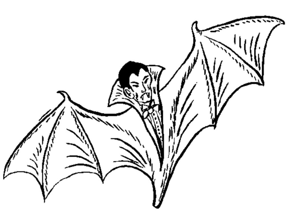 Раскраска Граф Дракула монстры на каникулах