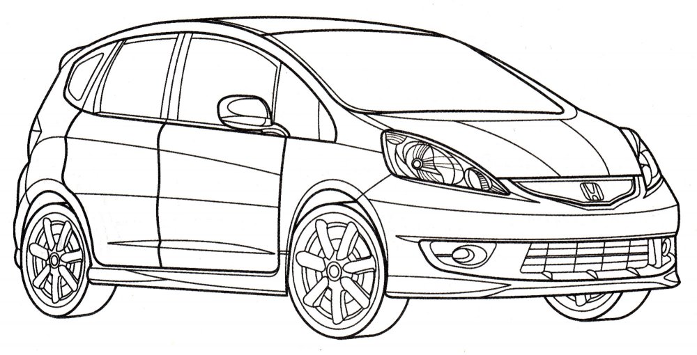 Раскраска Honda Accord 8