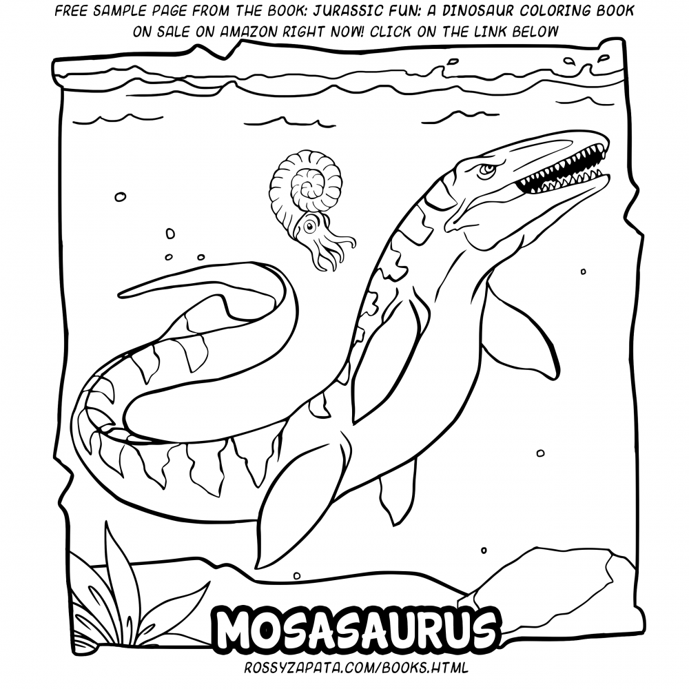 Мозазавр силуэт