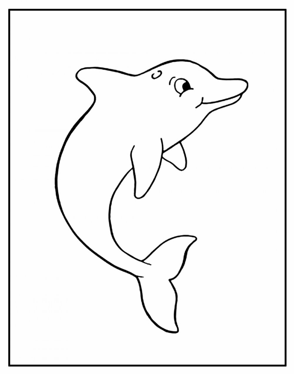 Раскраска акула и Дельфин