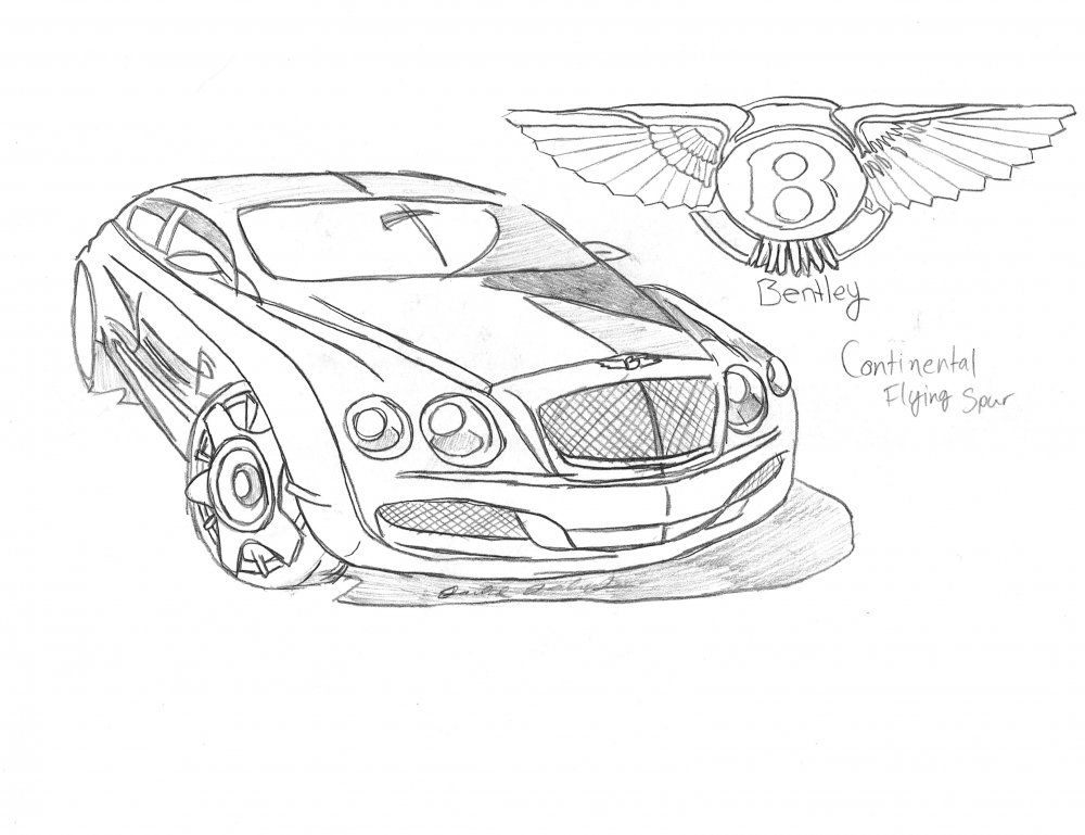 Раскраска Bentley Bentayga