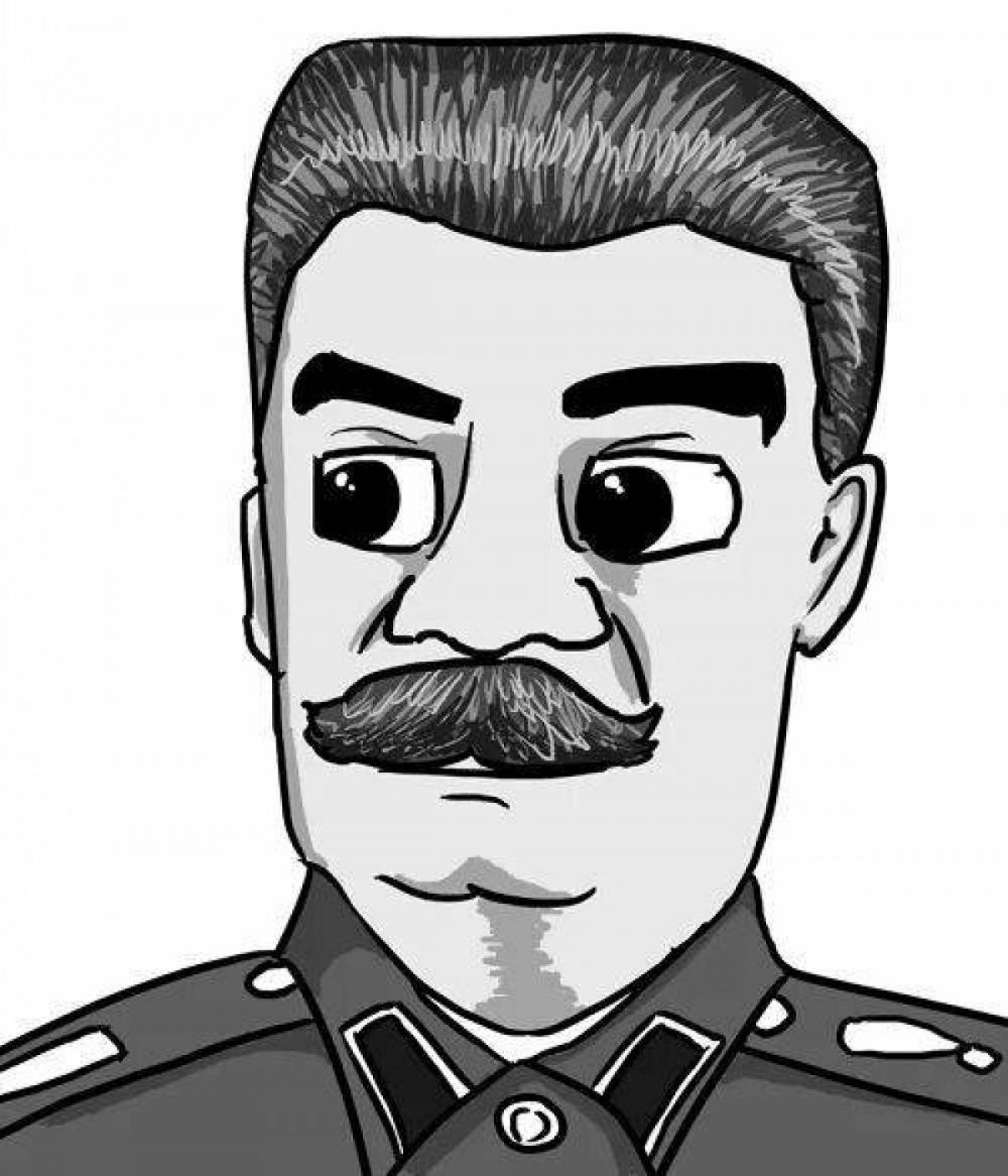 Сталин Иосиф Виссарионович нарисовать