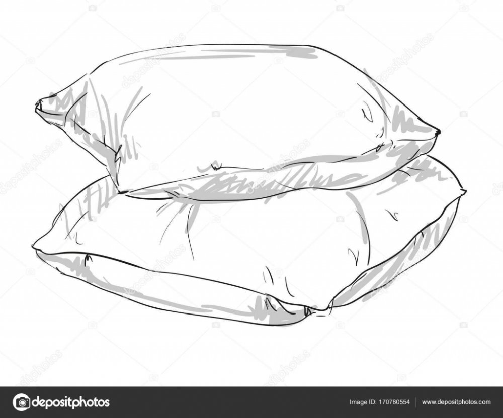 Картинки для раскрашивания подушка