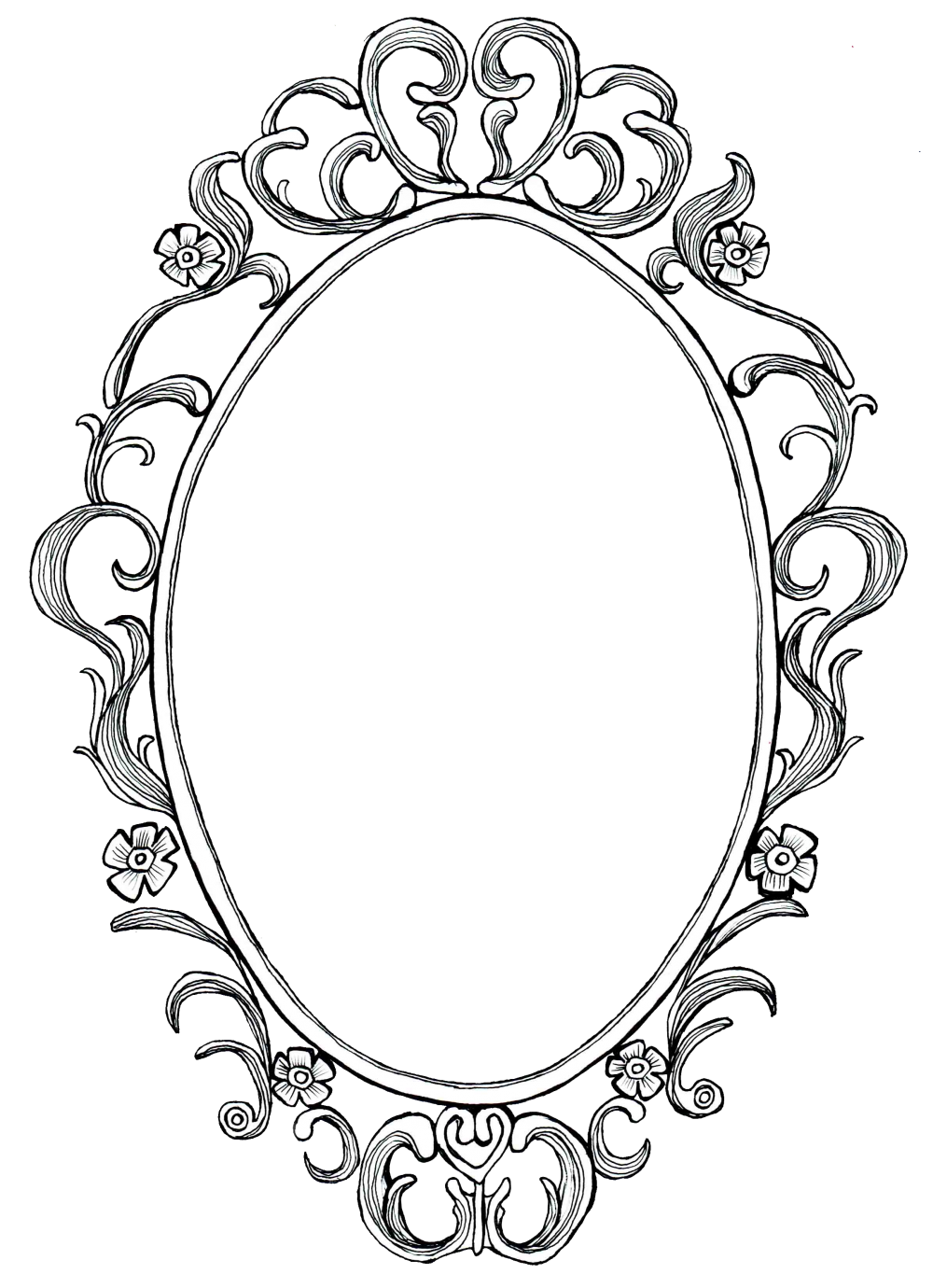 Эскиз рамки для зеркала