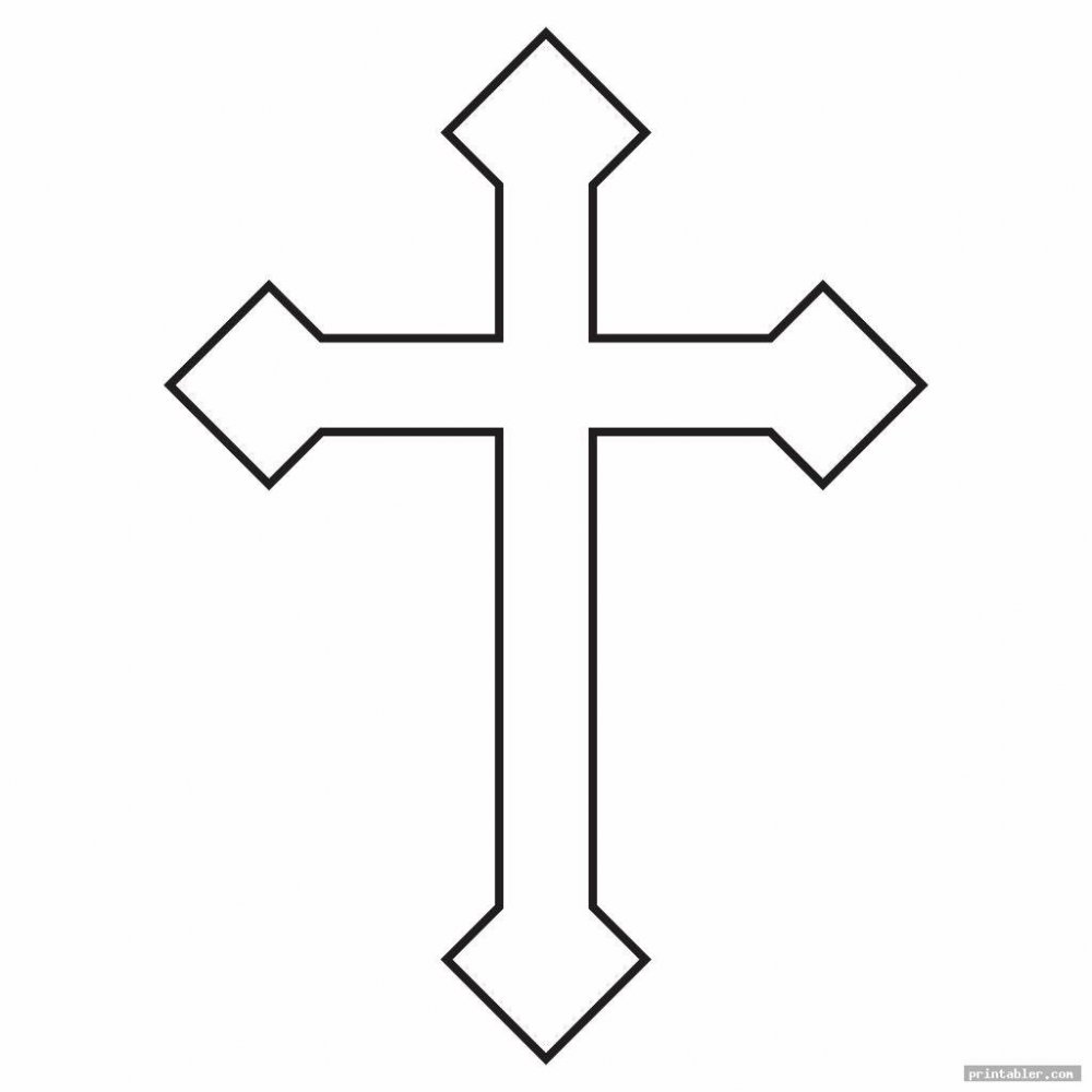 Поэтапное рисование Креста