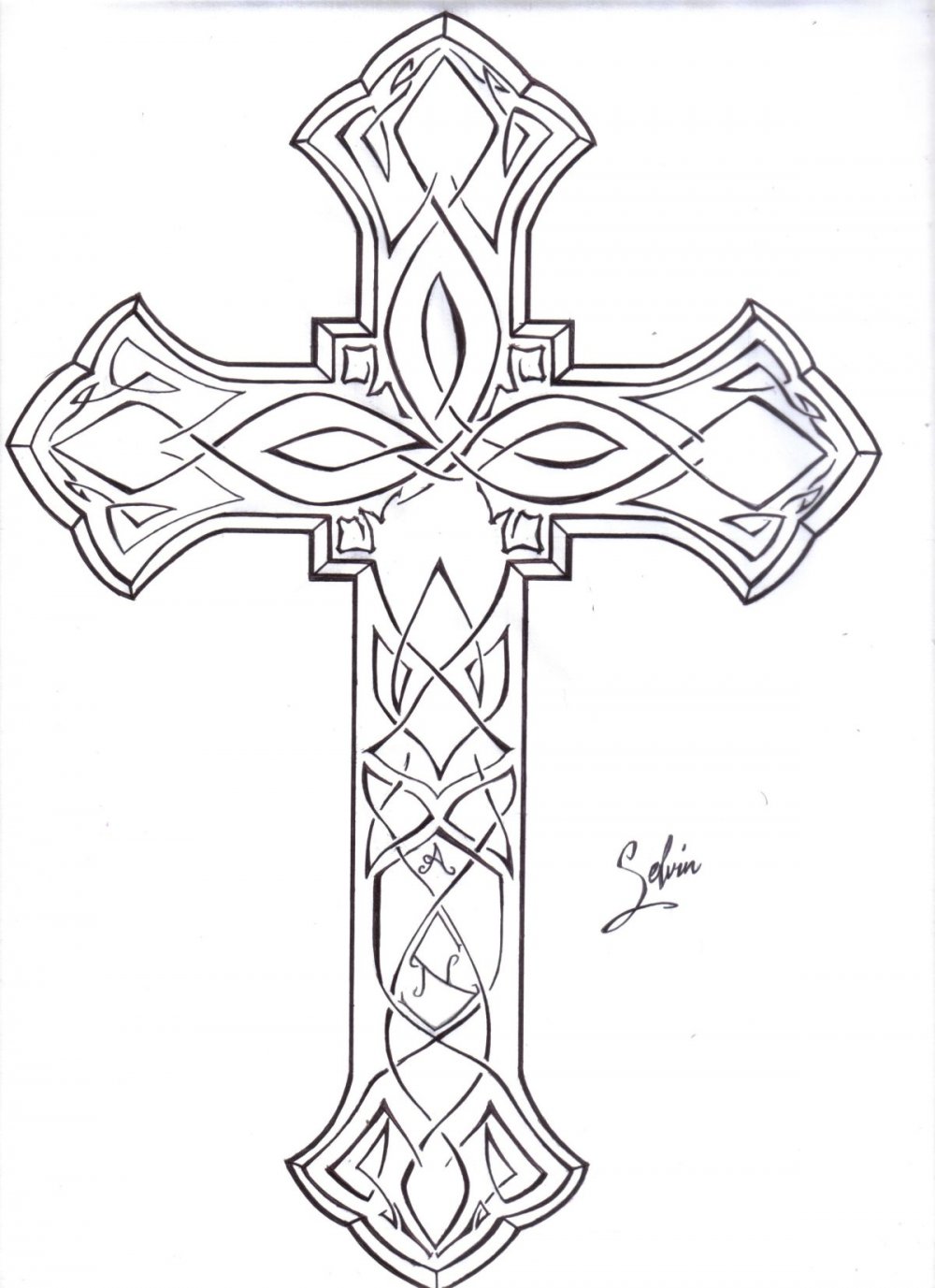Крест для рисования