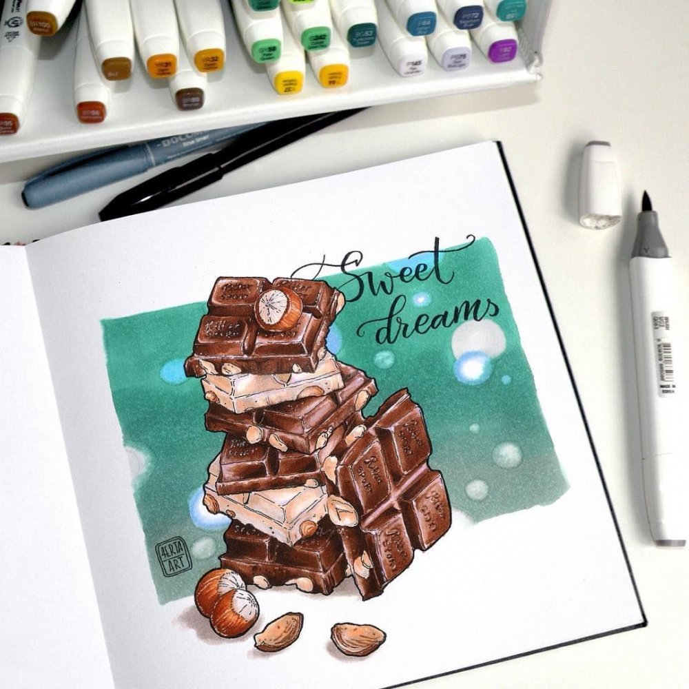 Шоколад раскраска для детей