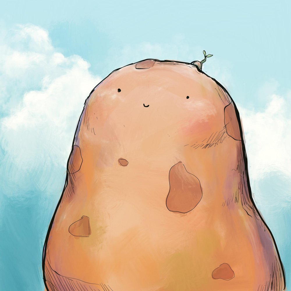 Необычные рисунки картошка