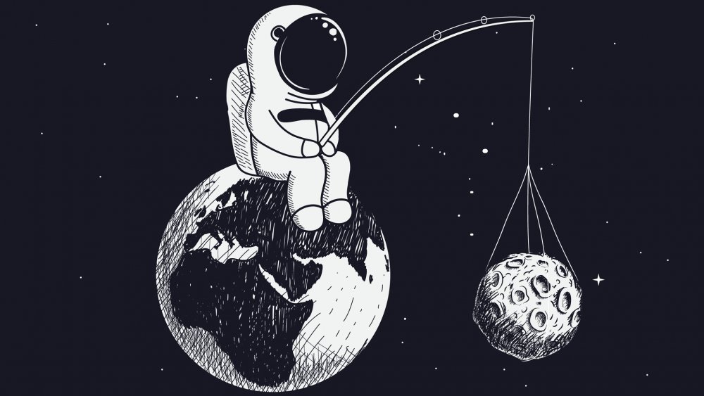 Космонавт ЧИЛИТ на Луне