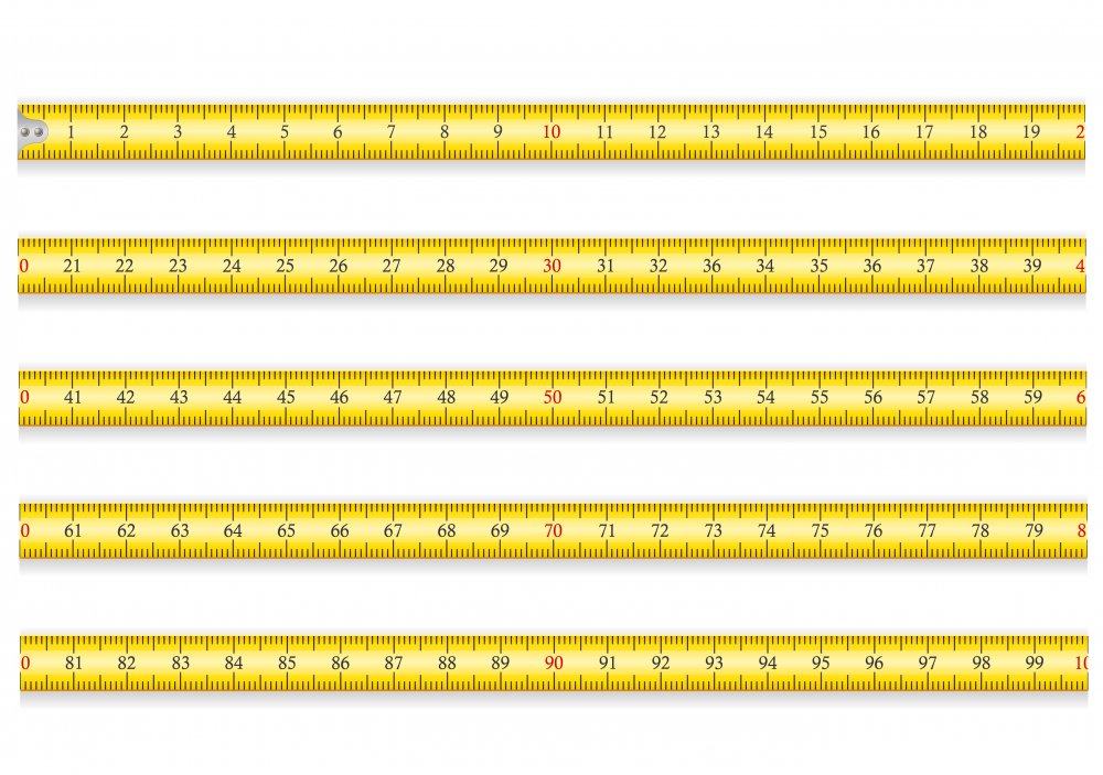 Линейка шкала измерения сантиметровая
