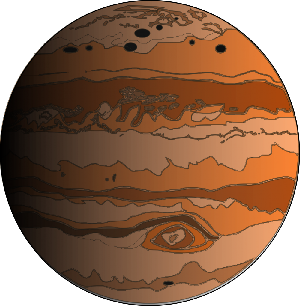 Футболка с изображением планеты Юпитер