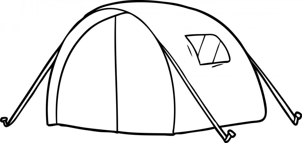 Палатка схематично