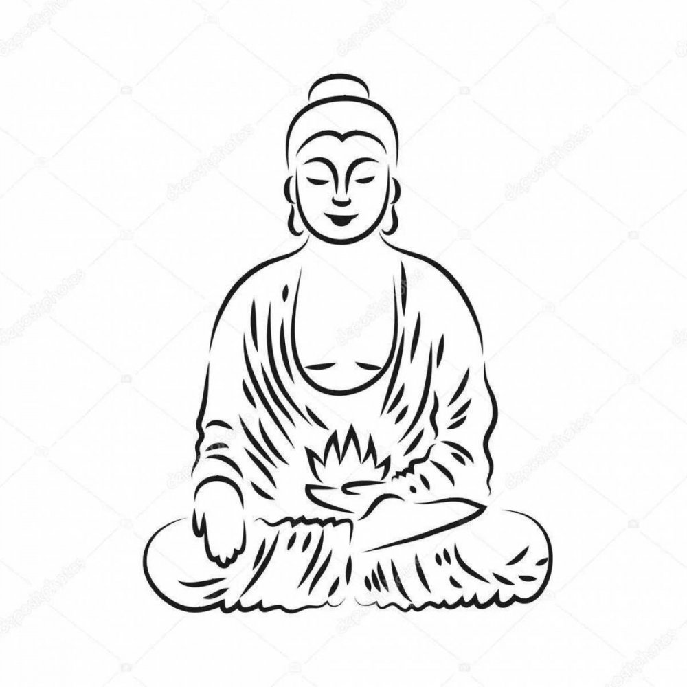 Буддист рисунок