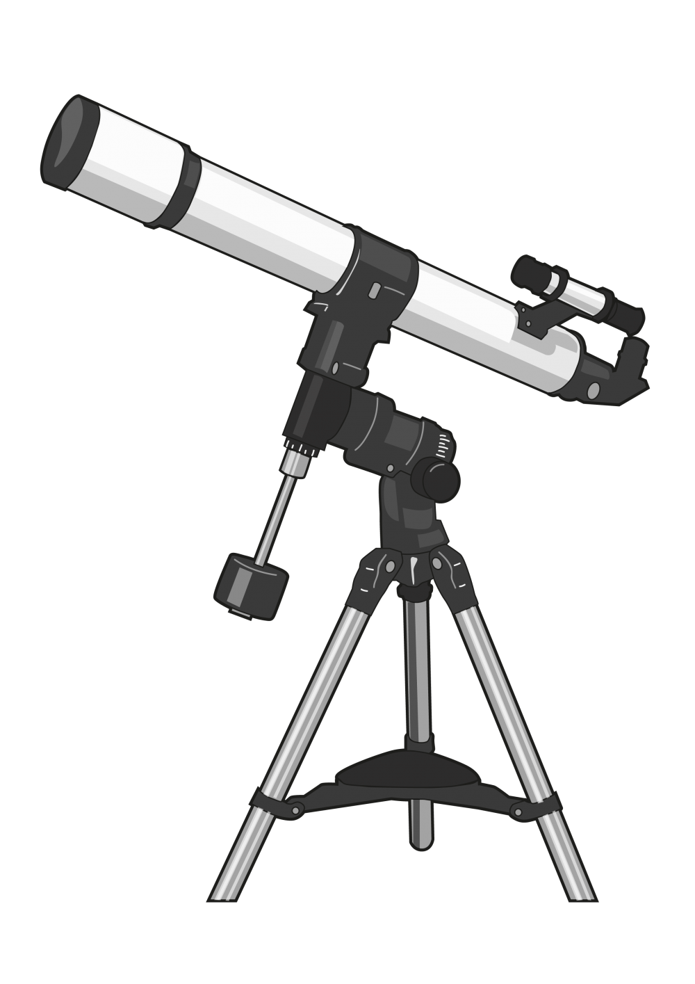 Телескоп рефрактор изображение