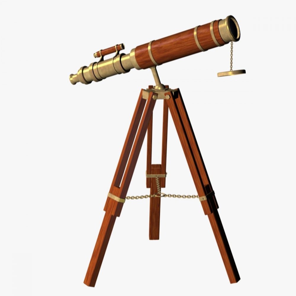 Человек с телескопом