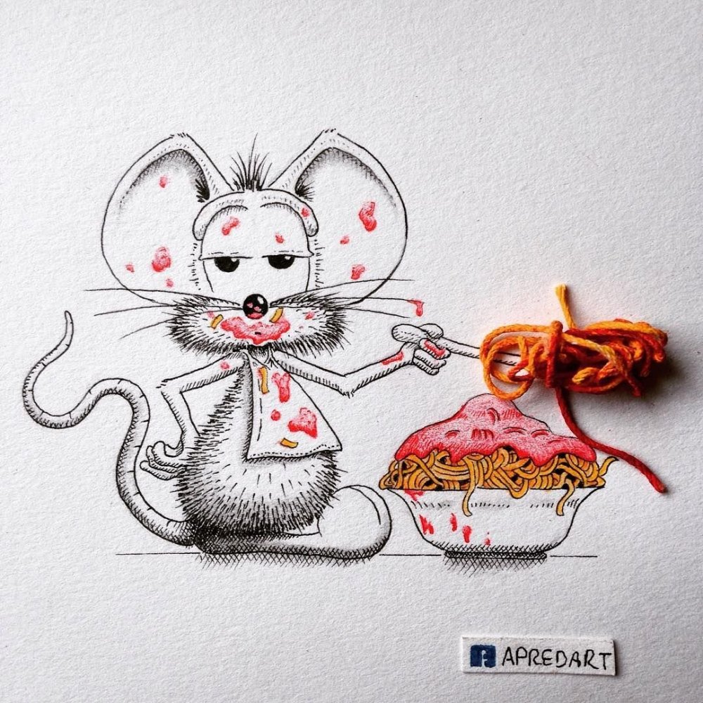 Мышка с лейкой